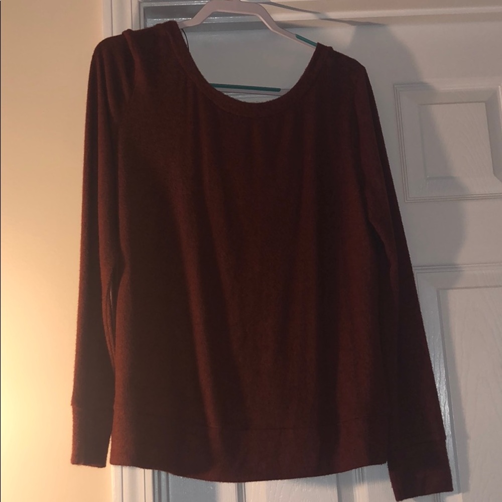 Backless Rust Orange Sweater ‼️